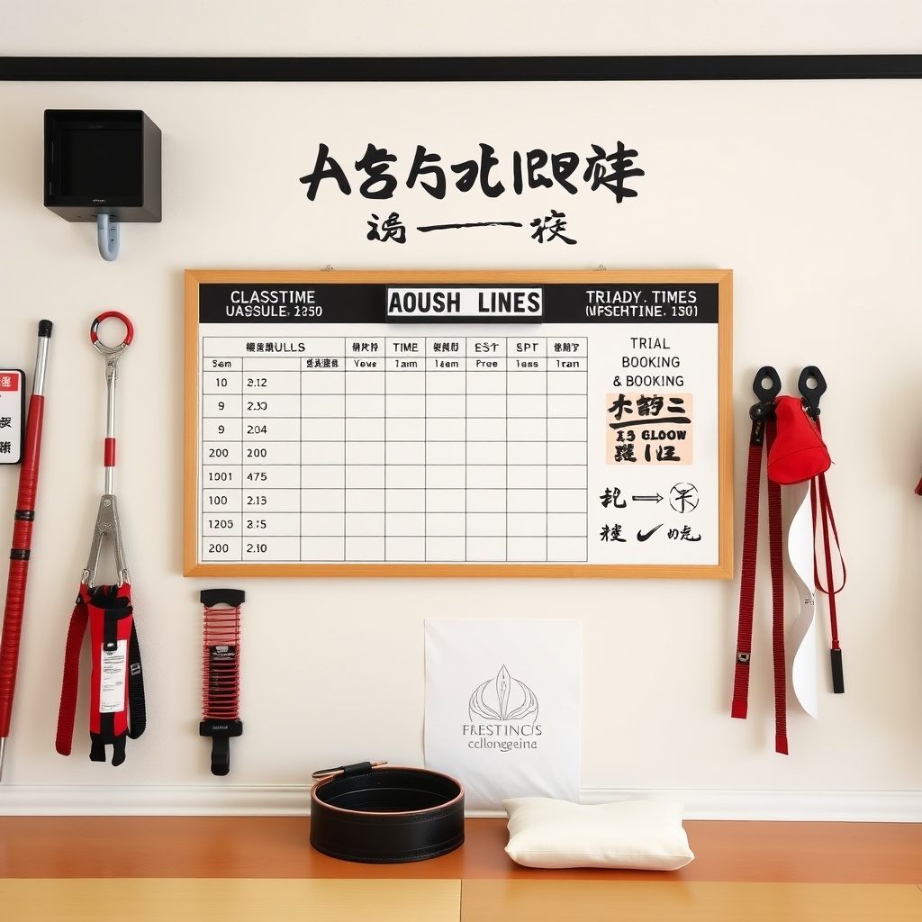 Family martial arts class